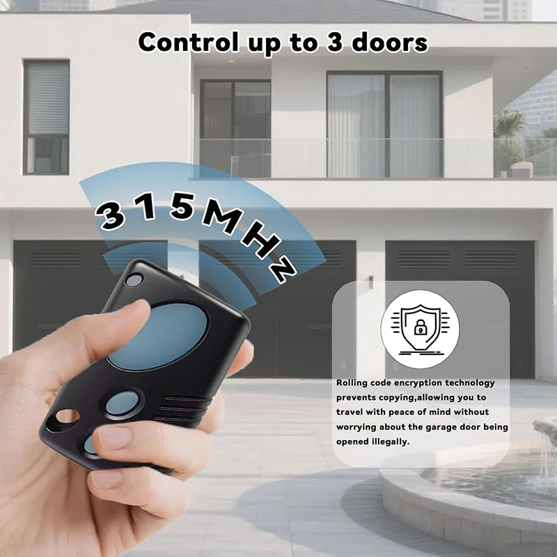 1~20PCS Gliderol TM305C GRD GTS 2000 TM-305C Garage Door Remote Control Hand Transmitter Garage Door Opener 315MHz Rolling Code