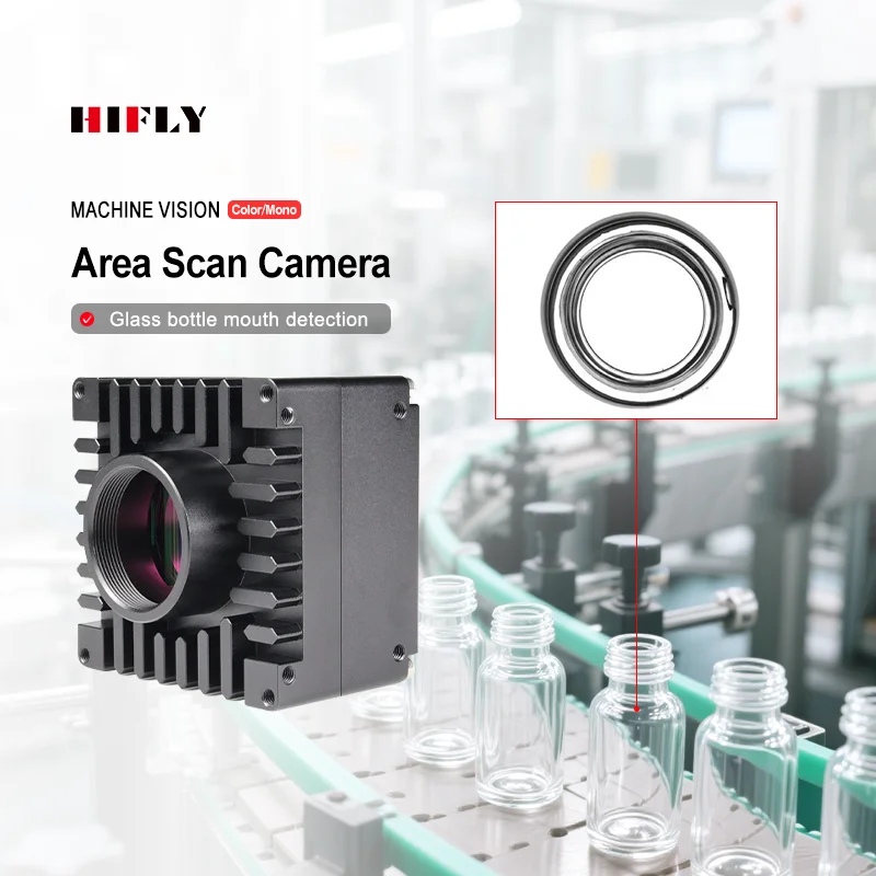 Glass Bottle Mouth Detection Large Target Area USB3.0 Area Scan Machine Vision Industrial Cameras