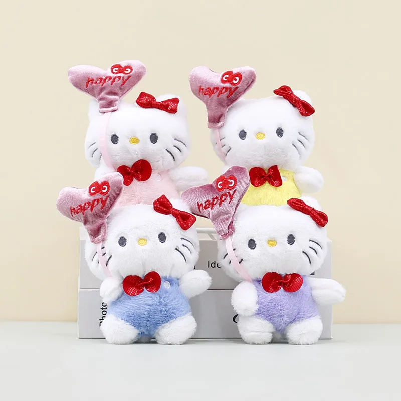 

New Hello Kitty plush keychain bag hanging car decorations pendant ornament doll doll kawaii children's day gifts