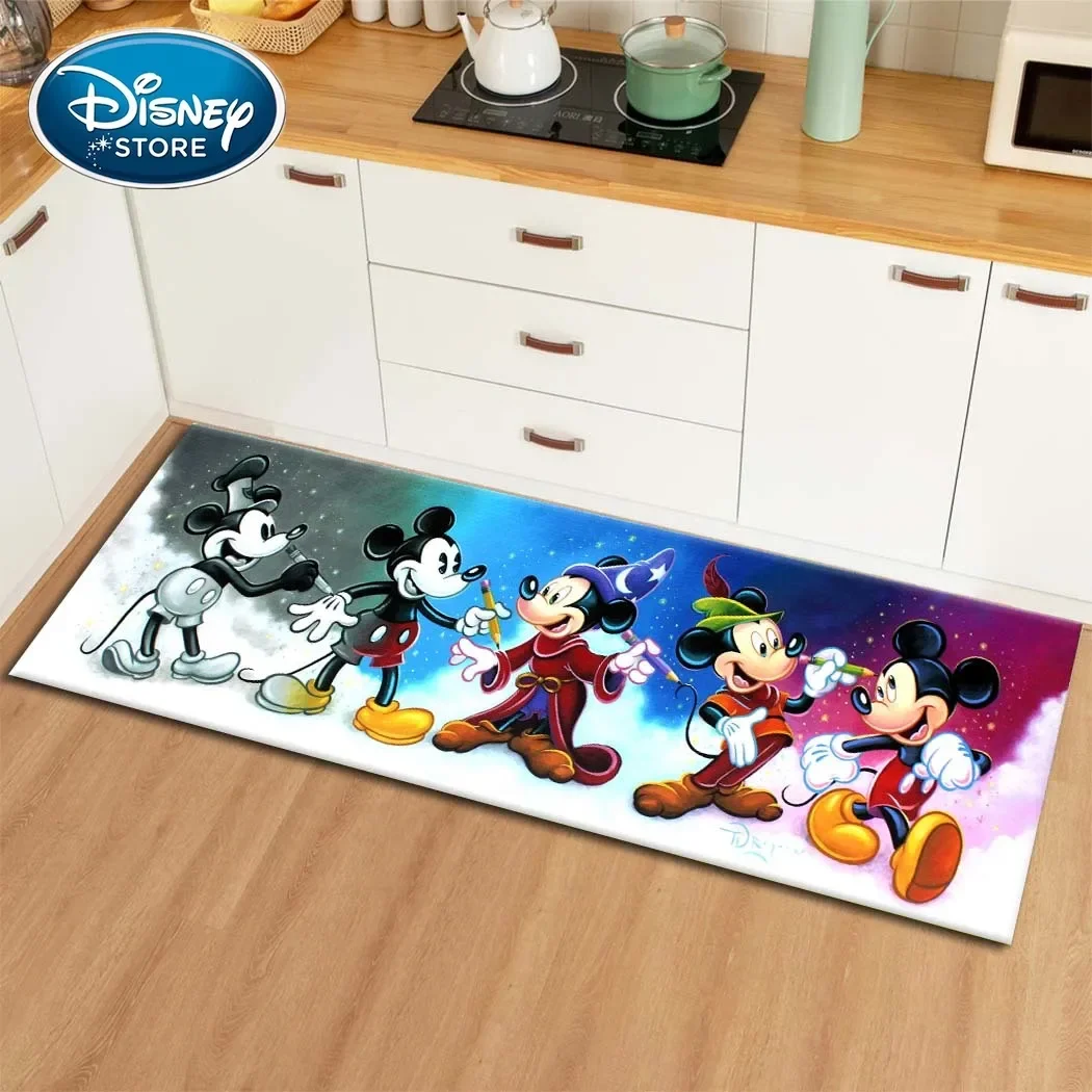 Disney Cartoon Kitchen Rug Bedroom Entrance Doormat Anti-Slip Living Room Floor Decor Carpet Home Bath Hallway Foot Mat Custom