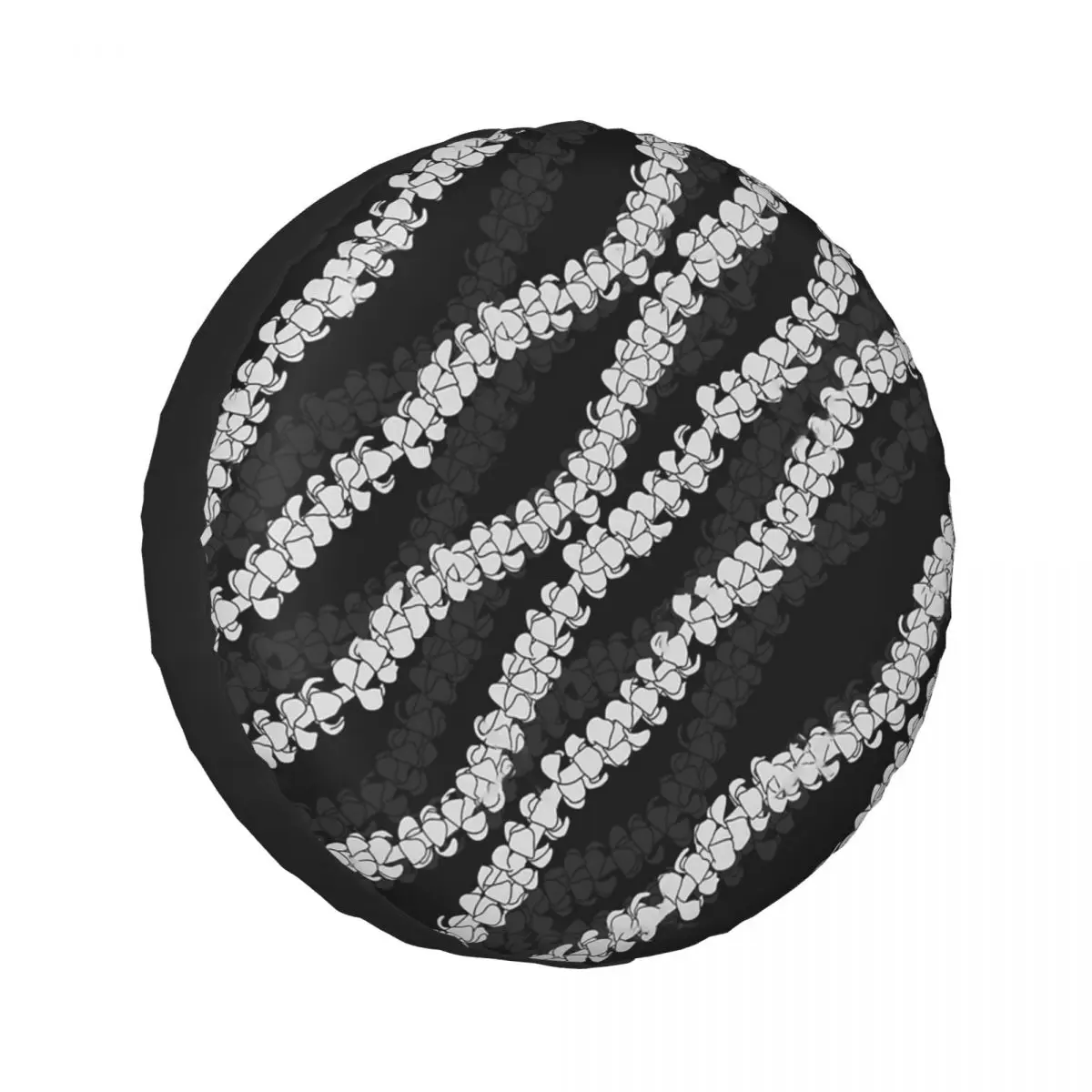 

Custom Puakenikeni Single Leis On Turquoise Spare Tire Cover for Car Trailer 4x4 Wheel Protector Covers 14" 15" 16" 17" Inch