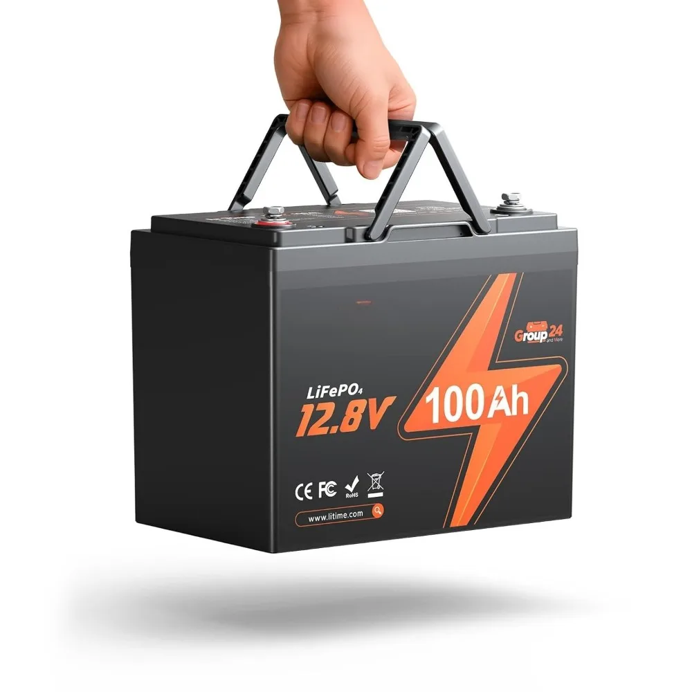 

Аккумулятор LiFePO4 12В 100Ач, 15000 глубоких циклов, со встроенной BMS 100А, 1280Втч, для автодомов, морского транспорта, фургонов, солнечных систем, автономных систем, троллинговых моторов, на заказ