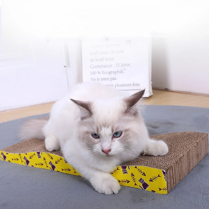 New Bowl Cat Scraper Sharpening Claw Cardboard Corrugated Board Scratch Resistant Scratch Toy Sofa Cushion Bed Grinding Nail Pad