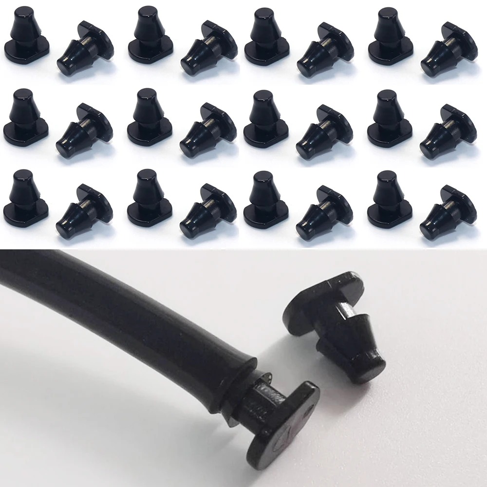 100 Pcs Water pipe blockage head 4mm Irrigation End Plug Garden Irrigation System 1/4 In Hose Closure 4 / 7mm Plug Gardening