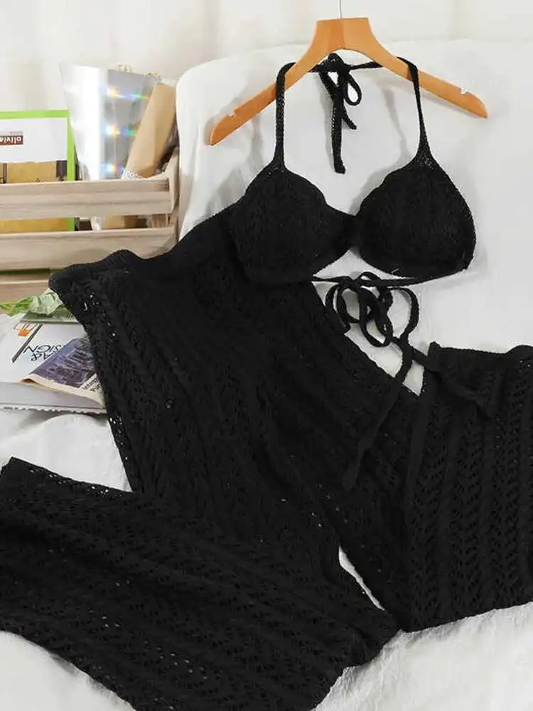 sexy knitted lingerie Hand Knit Wool Bra and Panties Set , Fashion Knit Lingerie, Knitted  Underwear T882+881