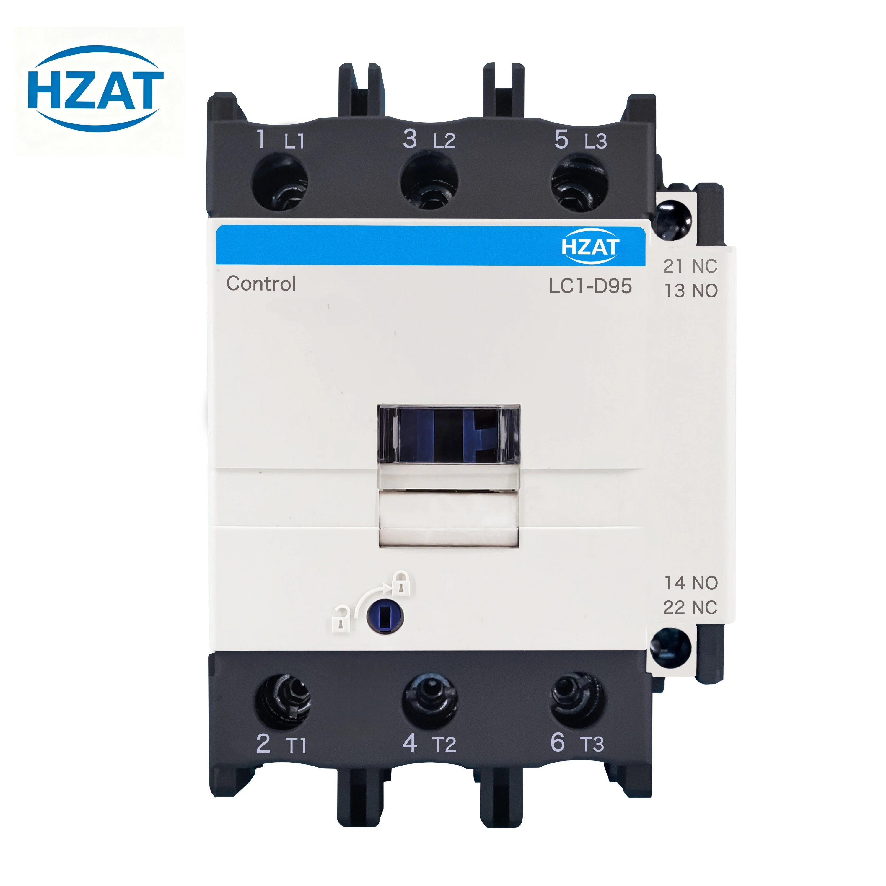 220V-440V AC Contactor with 1NO+1NC 50/60Hz Silver/Copper for Various Voltages & Frequencies