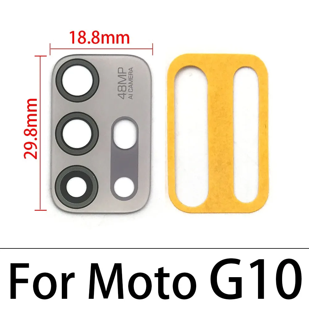 NEW Rear Back Camera Glass Lens Cover With Adhesive Sticker For Motorola Moto G10 G20 G30 G24 Power G100 G200 5G image 6
