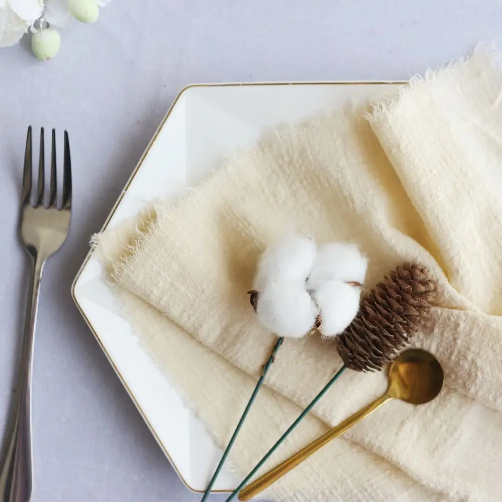 

Retro Soft Home Hotel Party Dinner Kitchen Table Decoration Party Supply Design Mat Napkin Tea Towels