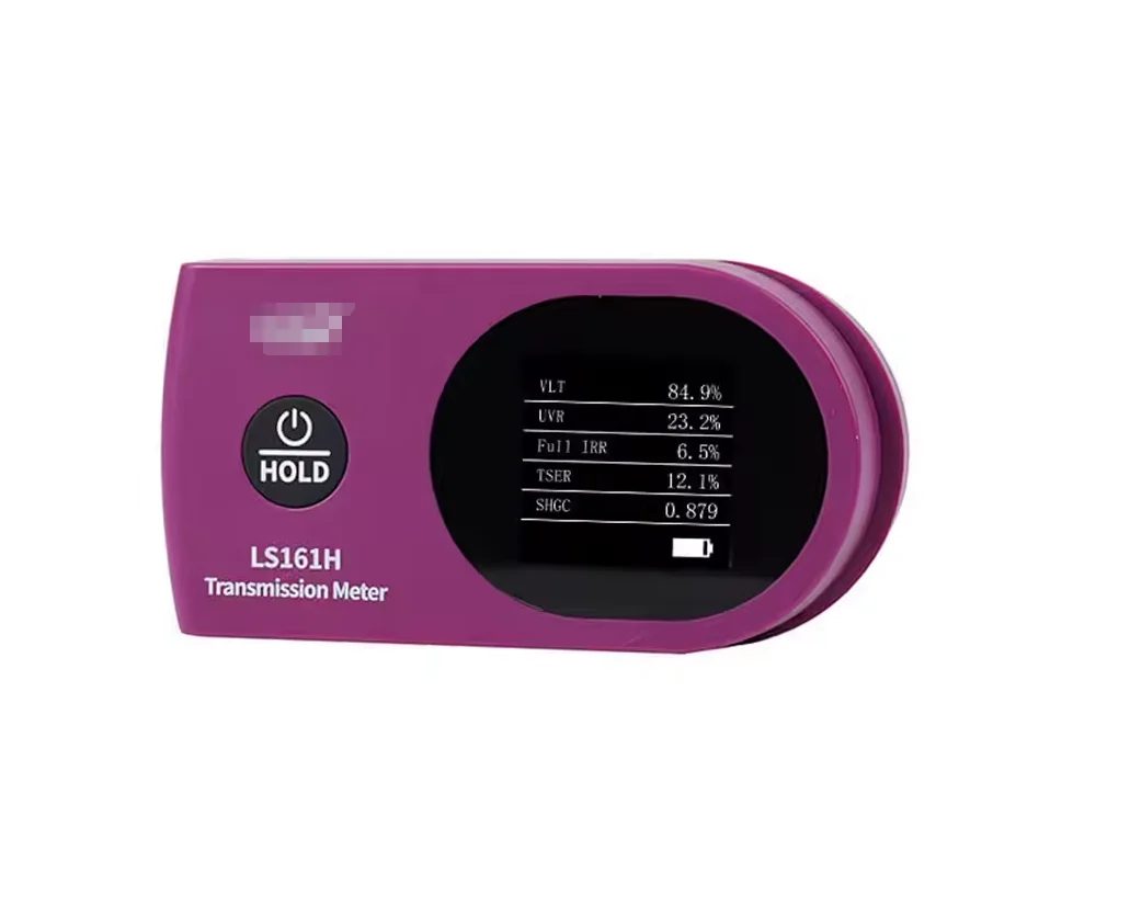 LS161H Tint Meter Solar Film Tester 08mm Glass Film VLT IR UV Transmission Meter for TSER Testing