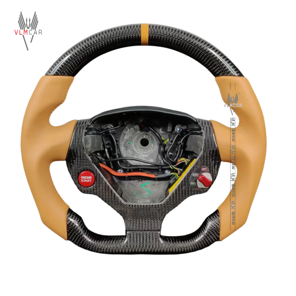 Carbon Fiber Steering Wheel For Ferrari California 2008-2017 Luxury Sport Racing Custom Interior Upgrade Replacement Direct fit