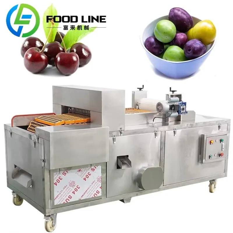 Kommerzielle Prune Core Removal Separating Machine Apricot Amla Seed Destone Pitting Machine Core Pitting Machine Dates Olive