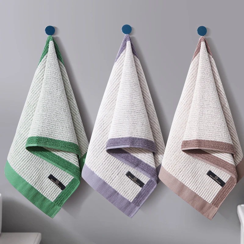 100% pure cotton towel for couples, soft and absorbent for home use, no shedding hair towel, women's all cotton adult face towel