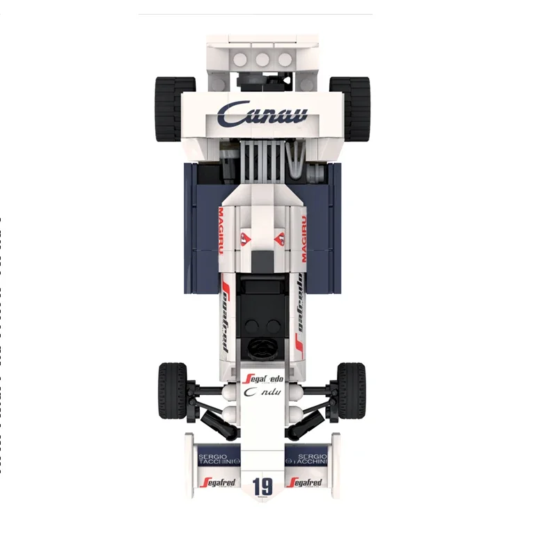 New Technical MOC-42911 Toleman-Hart TG184  SuperRace Car Model Buiding Kit Creators Block Bricks Kid Toys Birthday Gifts