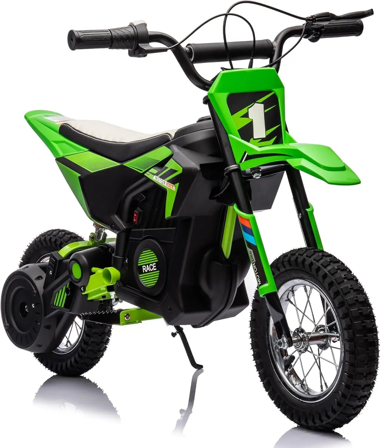 

24V Kids Ride-on Toy, 250w Motor Electric Dirt Bike Toy With 13.6 MPH Top Speed, Twist-Grip Throttle For Boys & Girls 3-8