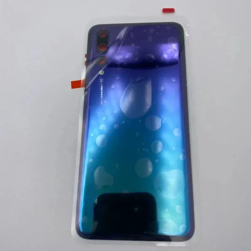 

Задняя крышка батарейного отсека с клейким задним чехлом для Huawei P20 Pro со стеклянной линзой камеры телефона