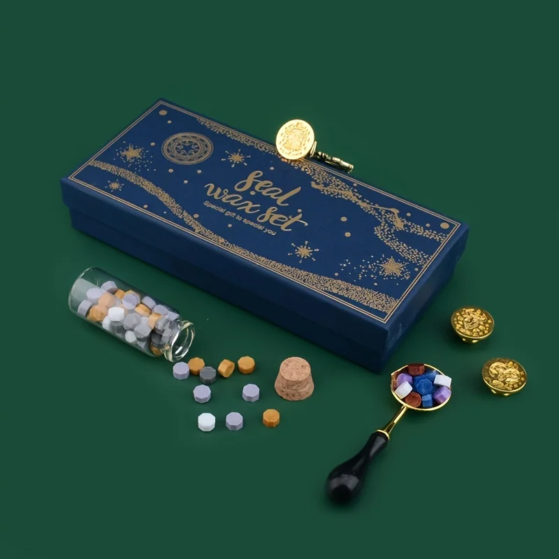 كوكبة طلاء النار ختم، المغلف الديكور الإبداعية كوكبة النار الطلاء الشمع حبيبات كومبو مجموعة، هدية الموضة