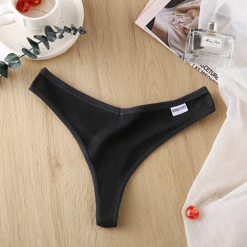 G-string Panties Cotton Women Underwear Sexy Low-Rise Panties Female Underpants Thong Solid Color Pantys Intimates Lingerie