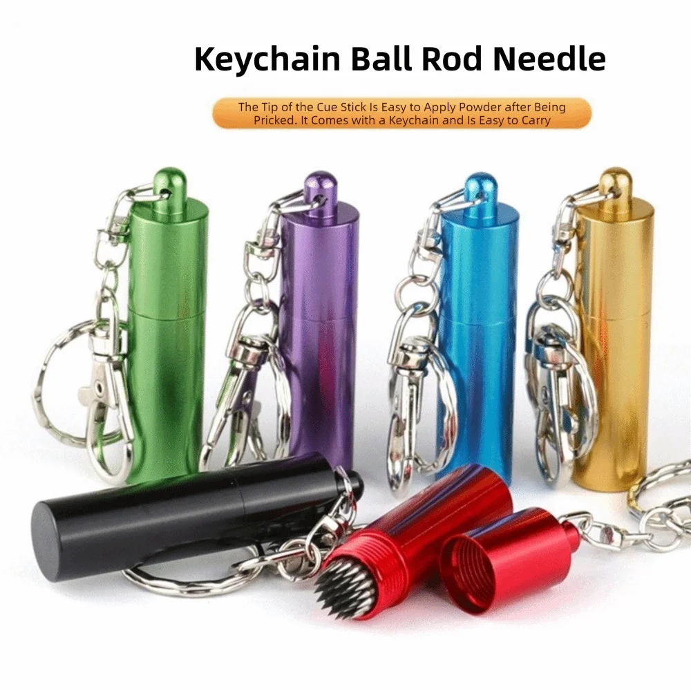 

3 в 1, формирователь наконечника бильярдного кия, металлический с брелоком, инструмент для ремонта проколов, мини-аэратор