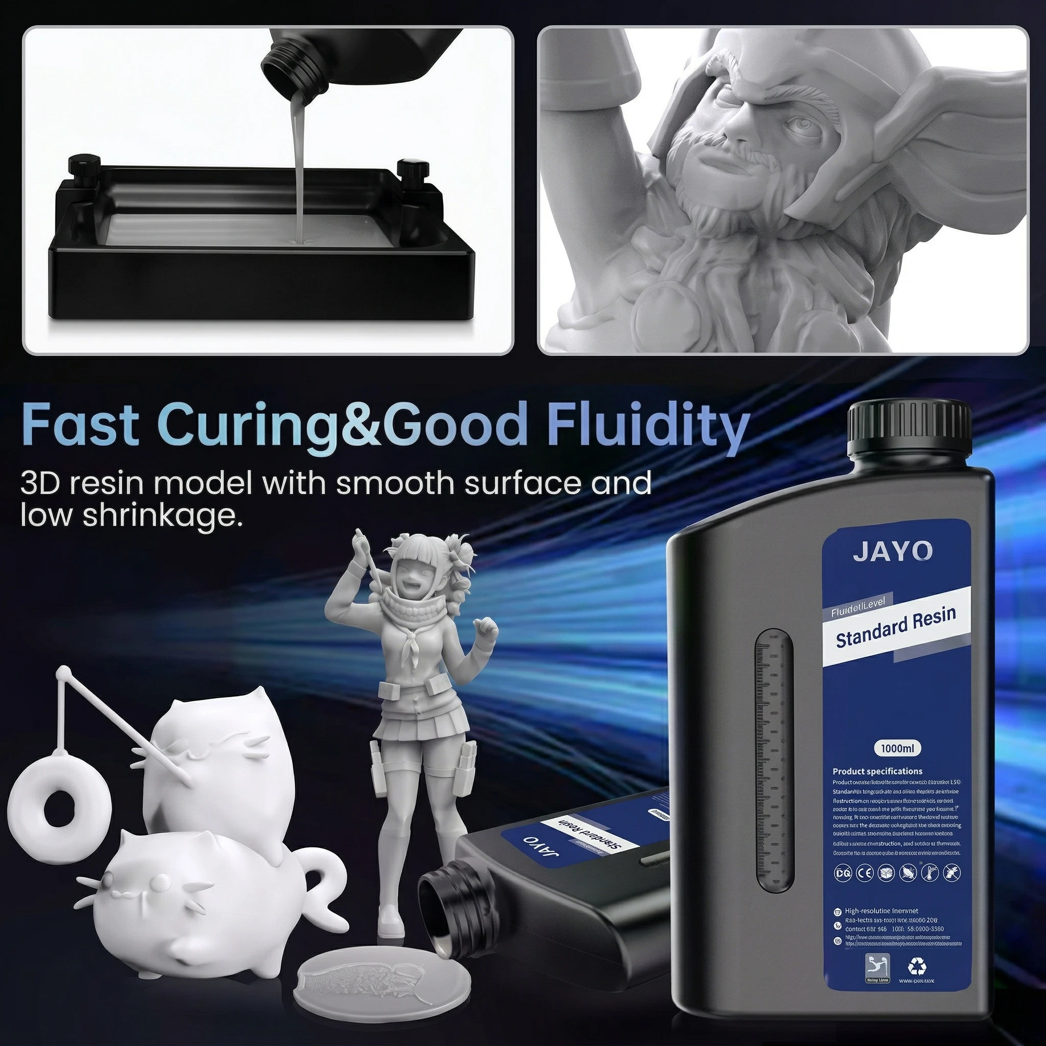 JAYO Standard 3D Printer Resin - 3D Printing Uv Sensitive Resin 评论和价格