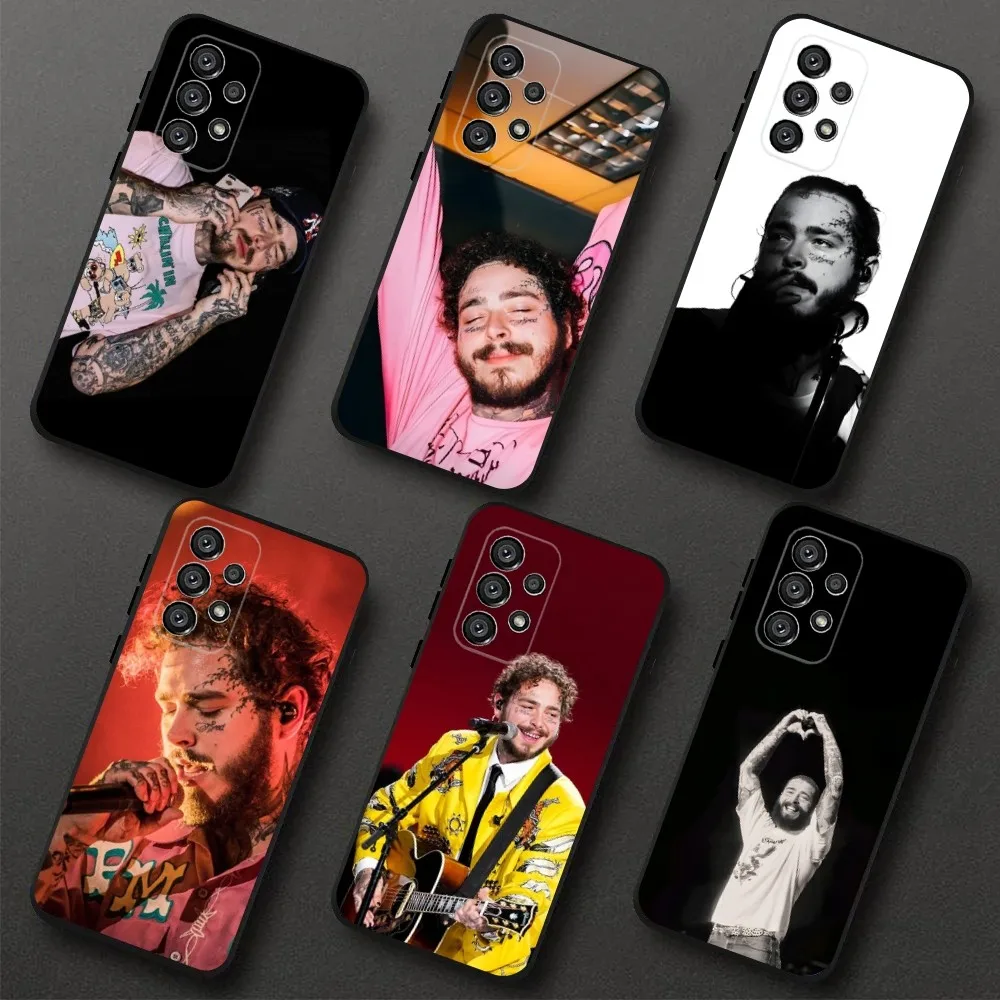 

Post Malon Singer Phone Case For Samsung Galaxy A20,A21s,A22,A31,A32,A52,A53,A72,73,A80,A91 Soft Black Cover