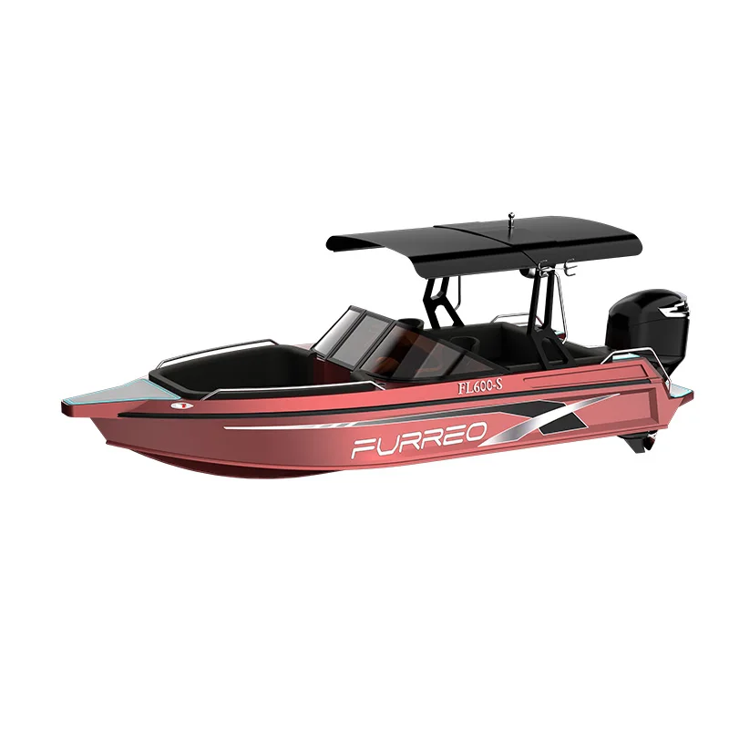 قارب رياضي من الألومنيوم بحالة جديدة لصيد الأسماك والرياضات المائية #2