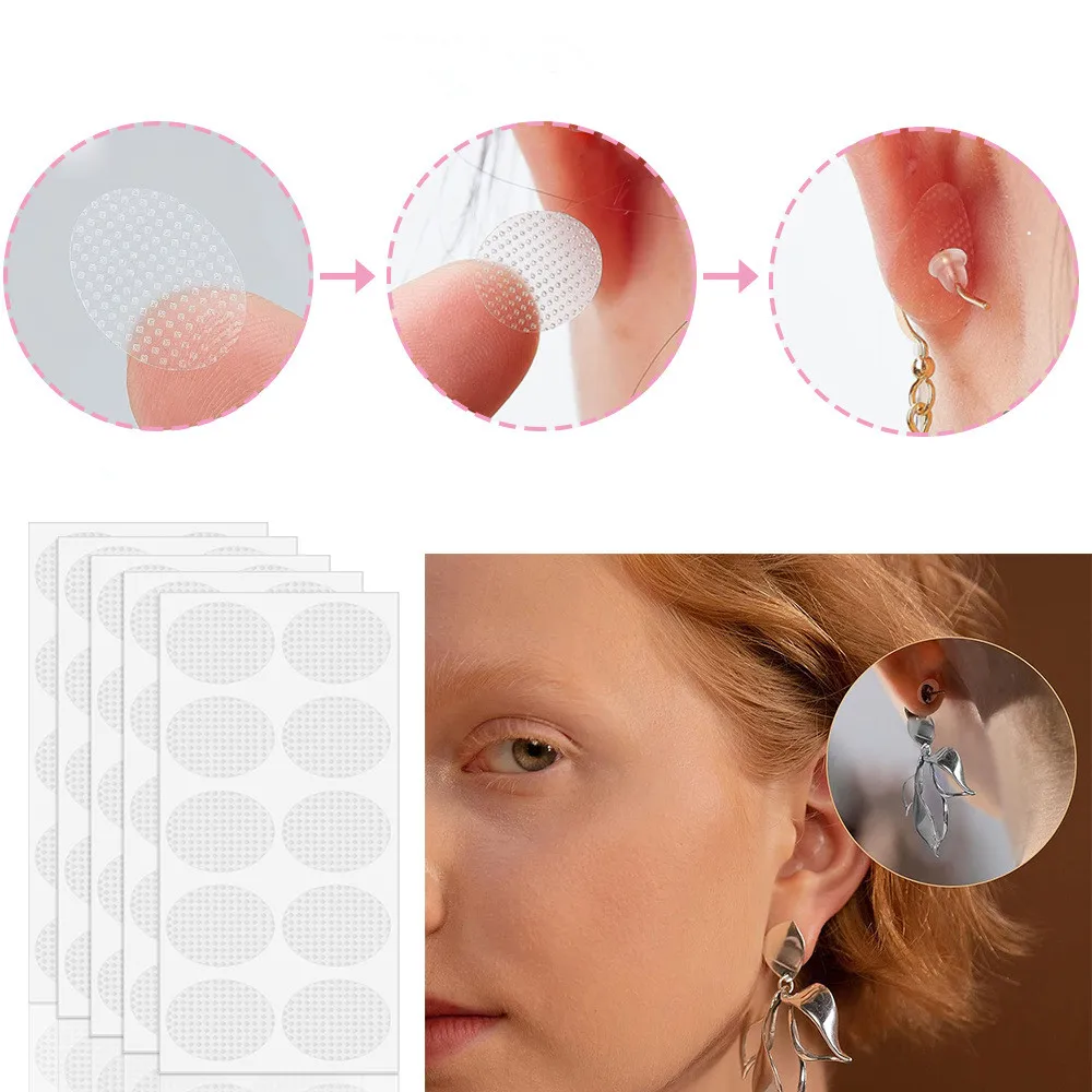 120pcs Ear Care Invisible Ear Lift Sticker Earrings Stabilizers Earlobes Protective Patches Earrings Support Ear Patches