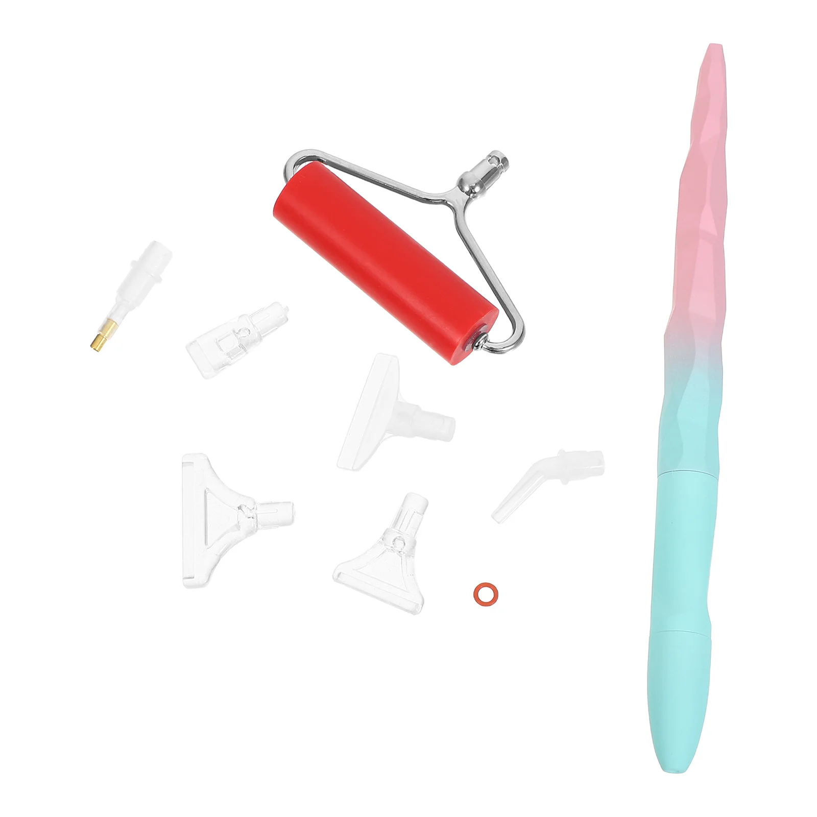 1 Zestaw Narzędzi do Malowania Cyrkoniami: Pióro do Malowania Cyrkoniami z Plastikową Końcówką, Wałek do Cyrkonii, Narzędzie do DIY, Malowanie Cyrkoniami, Ozdoby do Paznokci, Precyzyjne Cyrkonie