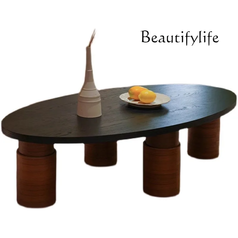 

Coffee table removable light luxury high-end solid wood table modern simple living room home new model