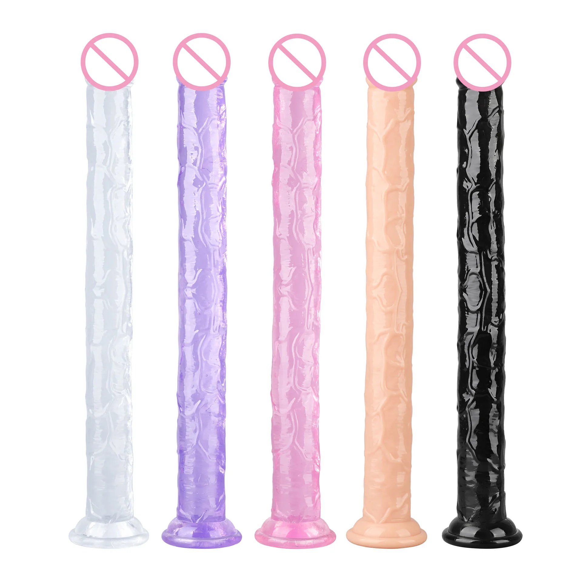 45CM Long Butt Plug Dildo Head Soft TPE Penis Anal Plug With Suction Cup Prostate Adult Female Vagina Sex Toys for Women Men Gay