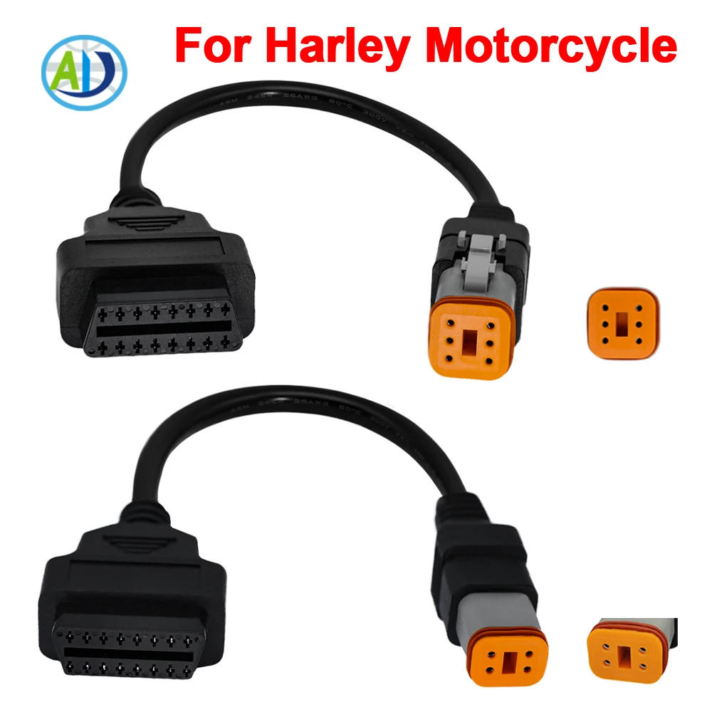 For Harley Davidson Motorcycle OBDII Diagnostic Connector for Sporster/Softtail/Dyna/Touring/Street OBD Diagnostic Adapter Cable