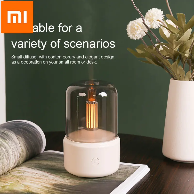 Xiaomi Mijia Aroma Diffuser USB Air Humidifier Essential Oil Night Light Cold Mist Maker Sprayer for Home Aromatherapy machine