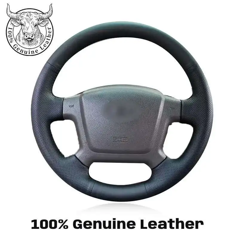 

Для Kia Cerato 2005-2012 старый Kia Ceed чехол на руль, обертка для салона автомобиля, чехол на руль из натуральной кожи, оплетка