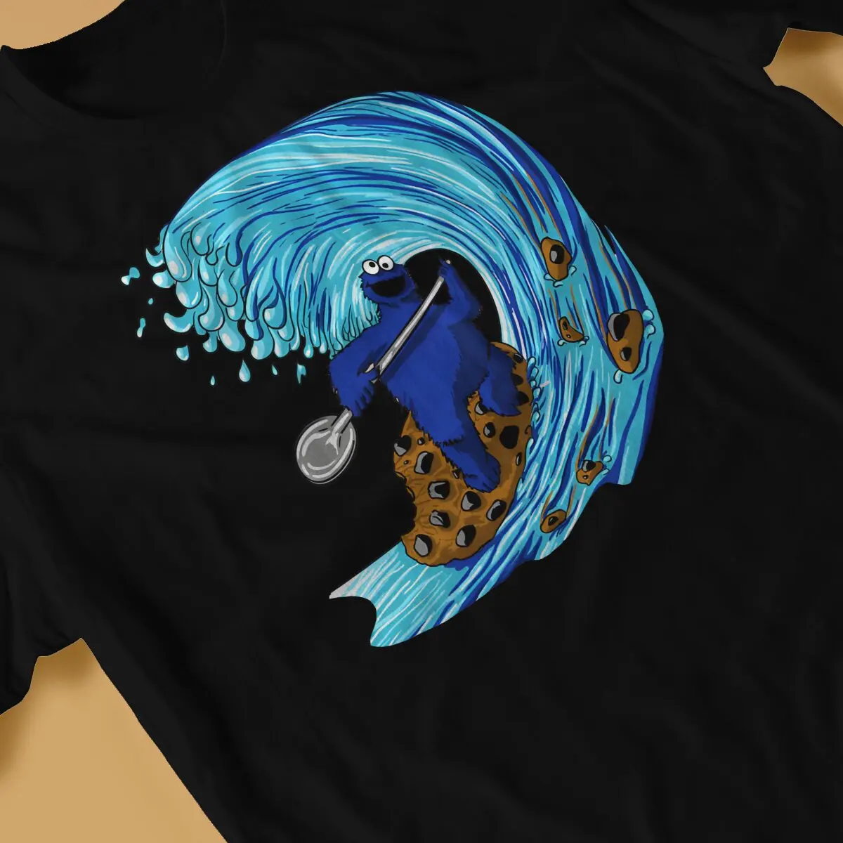 Monster Surfer Special TShirt Cookie Monster Cartoon Comfortable Creative Gift Idea T Shirt Stuff Hot Sale