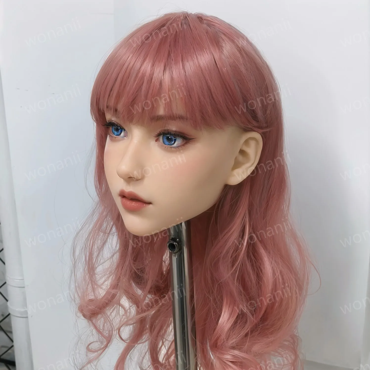 Edisi terbatas kepala wanita, bahan TPE, replika kepala wanita 1:1, tekstur lembut, mainan pria dewasa, tampilan riasan yang indah, lembut