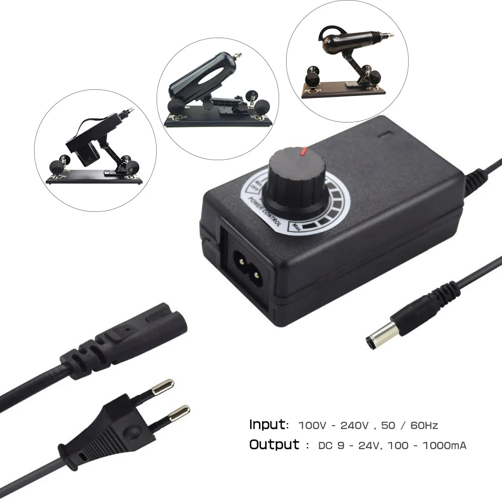 Sex maszyna zasilacz regulowany AC/Adapter DC 100-240V do 3-24V 100-1000mA 50-60hz wskaźnik napięcia US ue wtyczka UK