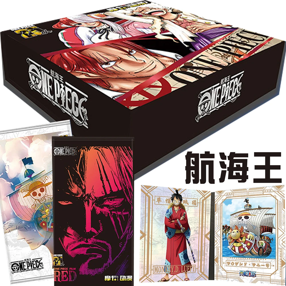 

Anime One Piece Cards Collection Luffy Hancock Zoro Nami 25th Anniversary Commemorative Limited Edition Gem Card Kid's Gift Toy