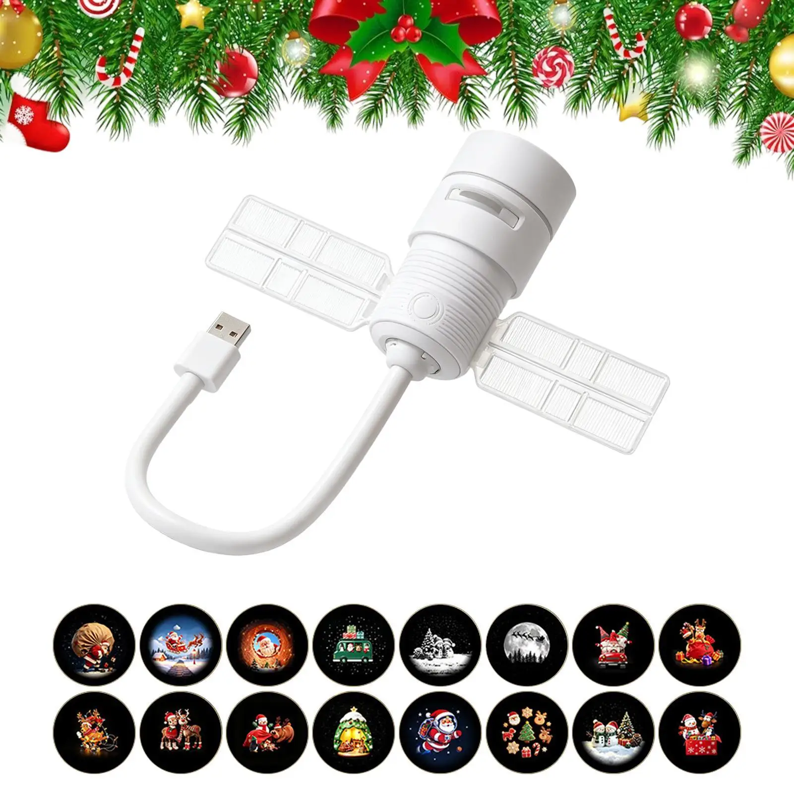 Christmas Projector Plug And Play Galaxy Night Light With 16 Films Festive Lamp Projector Home Decor For Kids Adults Home Living