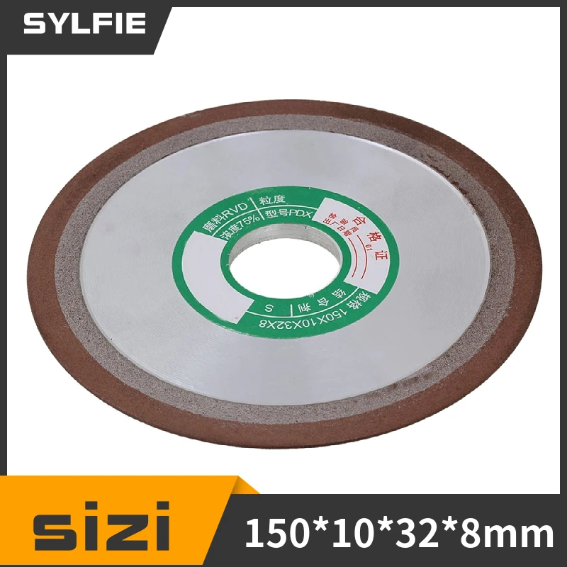 

150mm One Side Tapered Diamond Grinding Wheel Grit 180 Cutter Grinder 69