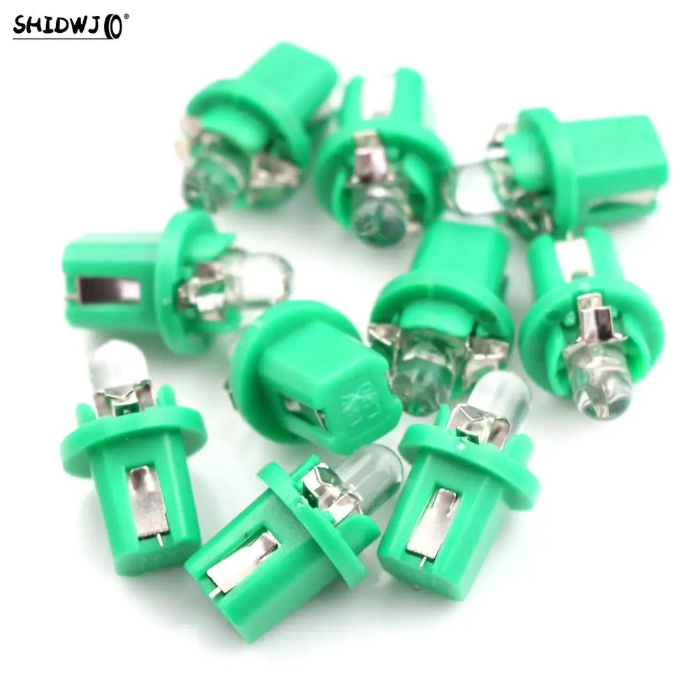 New 10Pcs DC 12V T5 B8.5D B8.5 SMD LED Car Light Automobiles Light-emitting Diode Instrument Dashboard Light Bulbs