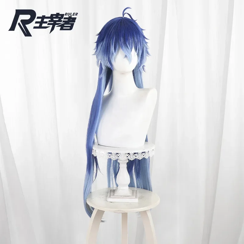 

Игра Genshin Impact Kyryll Chudomirovich Flins, парик для косплея, синие термостойкие синтетические волосы, реквизит для Хэллоуина, карнавала, вечеринки