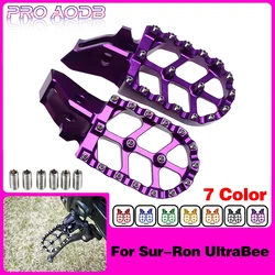 For Sur-Ron UltraBee CNC Multi-color electric dirt bike accessories Foot Pegs Footpegs Rests Pedals Pegs Endurance Motocross
