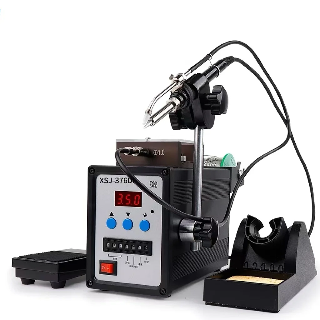 

Паяльная станция с педальным управлением XSJ-376DI, электрический паяльник высокой мощности 90 Вт