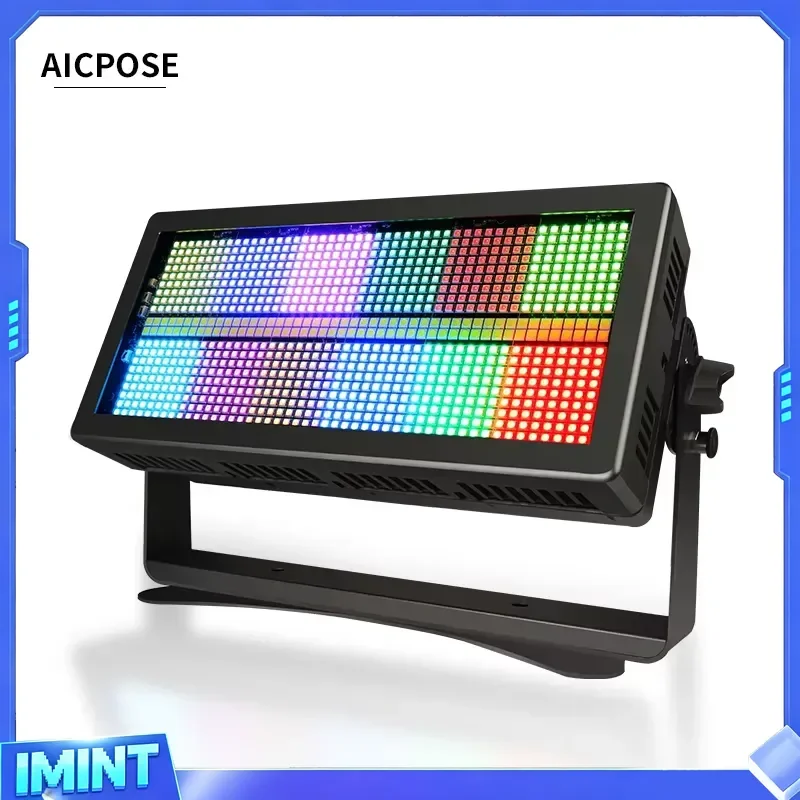 AICPOSE New Arrival 400w Dmx Stage Strobe Light Ip65 Waterproof 24 Segment Rgb 3in1 Strobe Light