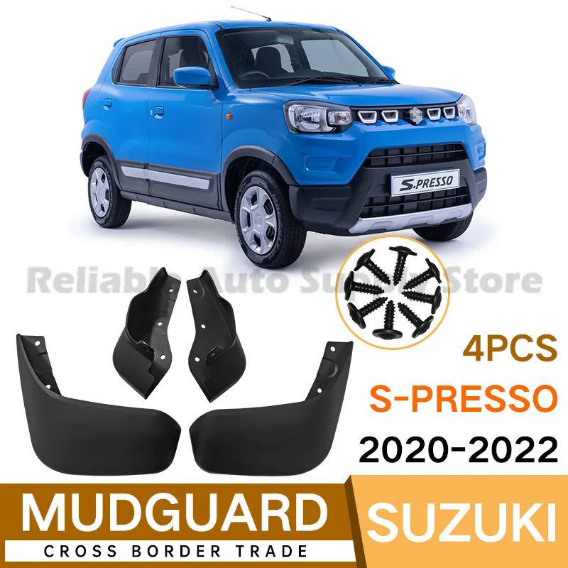 

For Suzuki S-PRESSO 2020-2022 Mud Guard Fender Flare Auto Accessories Premium Quality Durable Protection Stylish Design
