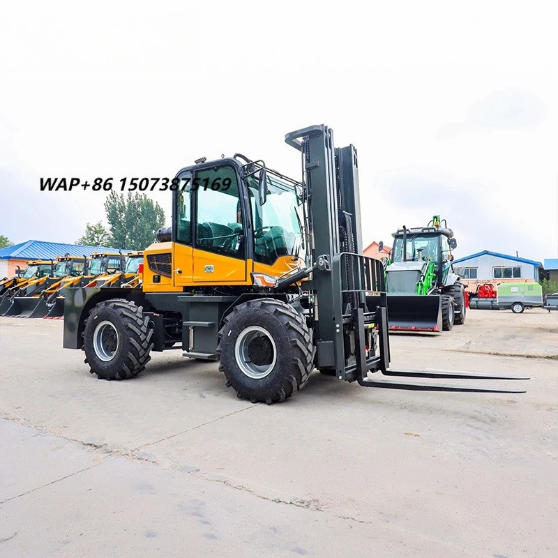 Hot Sale Factory Farm Mud 3.5 Ton 4 Ton 4WD 4 Wheel Drive Off-Road All Rough Terrain Forklift