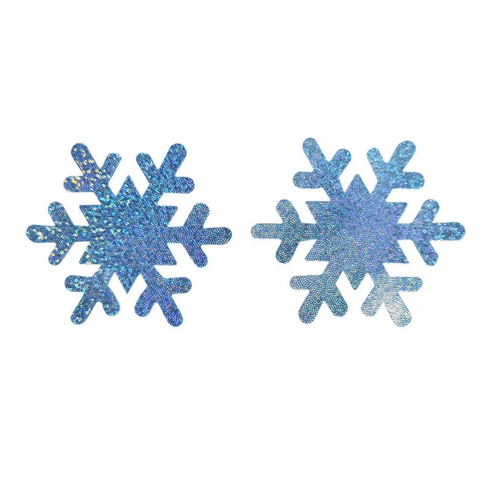 10 pares de adesivos de peito de floco de neve autoadesivos confortáveis e seguros pastéis de peito adesivos decorativos de festa feminina