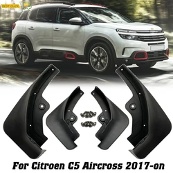 Front Rear Mud Flaps For Citroen C5 Aircross 2017 2018 2019 2020 Mudflaps Splash Guards Flap Mudguards OE/OEM Number:1636054780