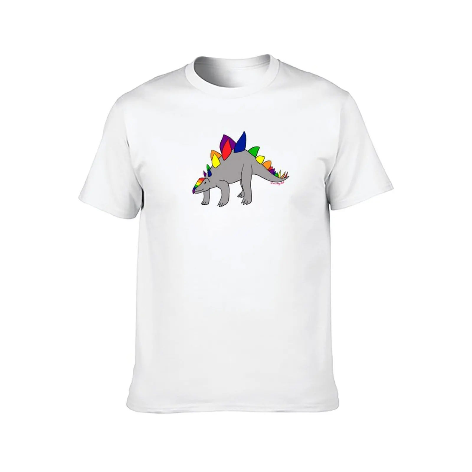 Gay Pride Stegosaurus T-Shirt affliction shirts Funny t-shirt korean fashion mens champion t shirts