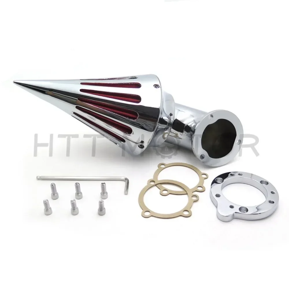 For Harley Davidson S&S Custom CV EVO XL Sportster CHROME Aftermarket Motor Parts Spike Air Cleaner Filter Kits