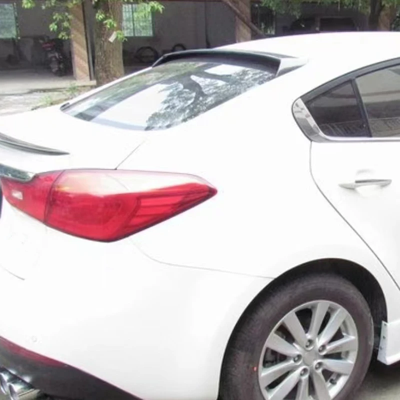 For Kia cerato K3 spoiler 2012- 2015 cerato K3 roof Spoiler High Quality ABS Material Car Rear Roof Wings Spoiler Airfoil